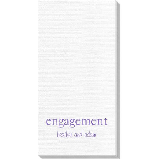 Big Word Engagement Deville Guest Towels